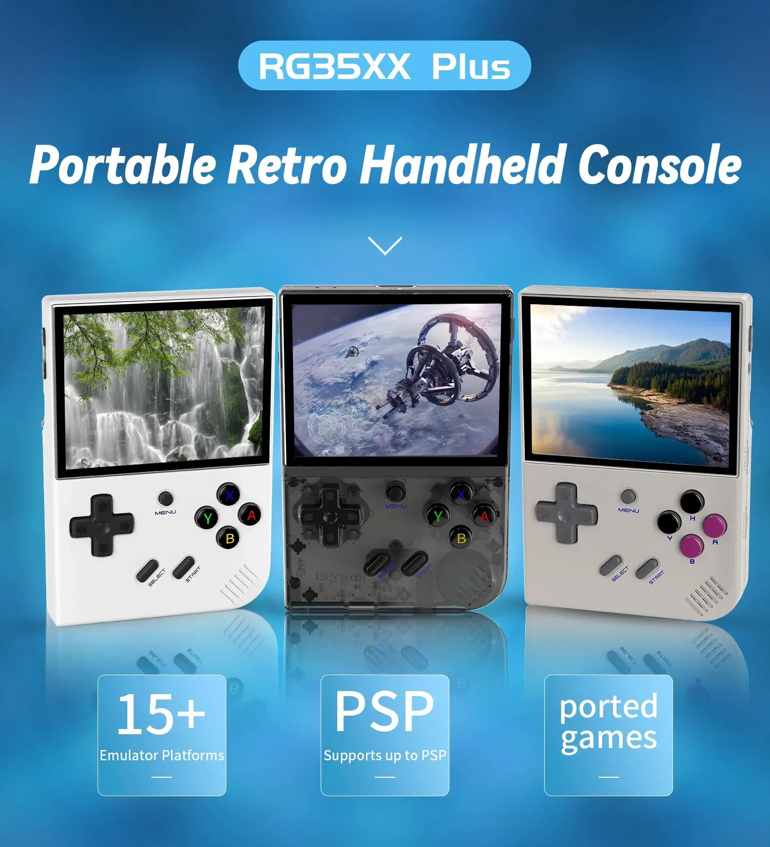 (Moedas/Taxa Inclusa) Anbernic Rg35xx Plus Video Game Porttil